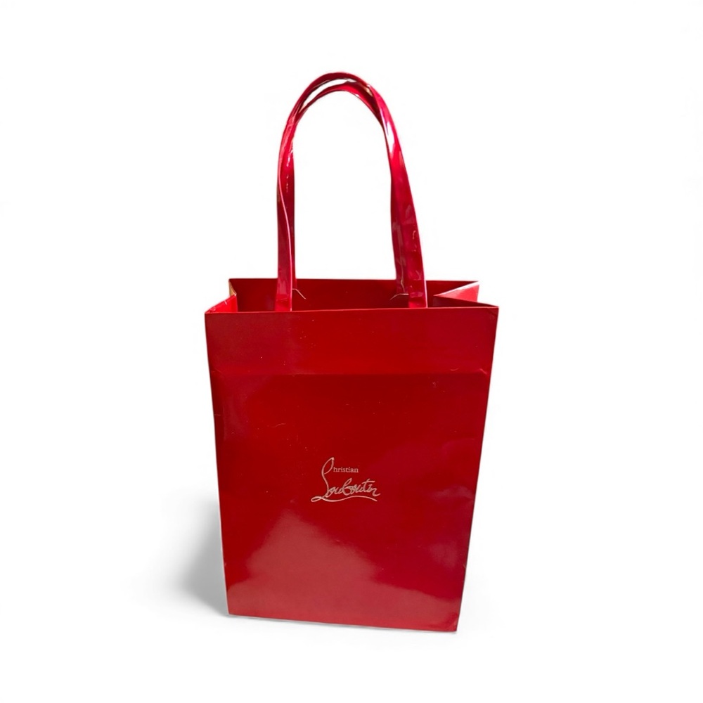 Christian Louboutin Glossy Red Shopping Bag